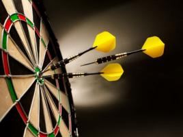 Lostwithiel Fast Throw Darts competition starting in your home pub/club at 7.00pm and finishing with the prize giving at the Royal Oak